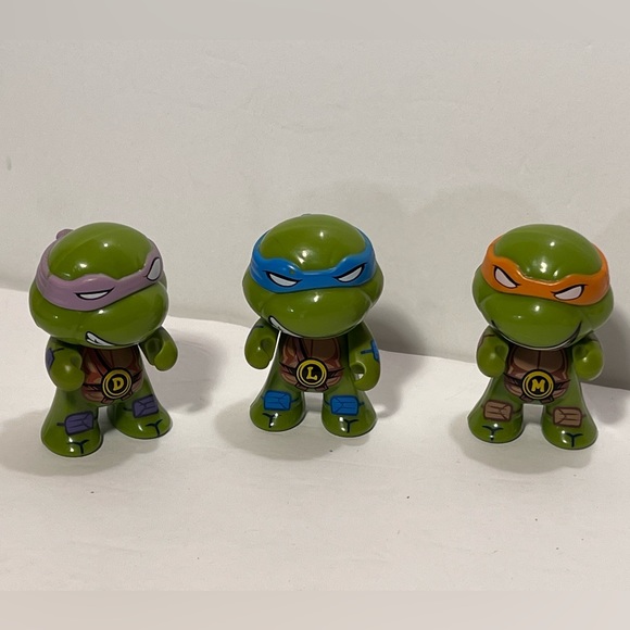 Kidrobot Teenage Mutant Ninja Turtles Ooze Action Figures only lot of 3 - Picture 3 of 11
